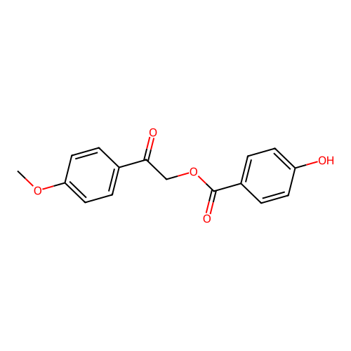 2-(4-Methoxyphenyl)-2-oxoethyl 4-hydroxybenzoate structure