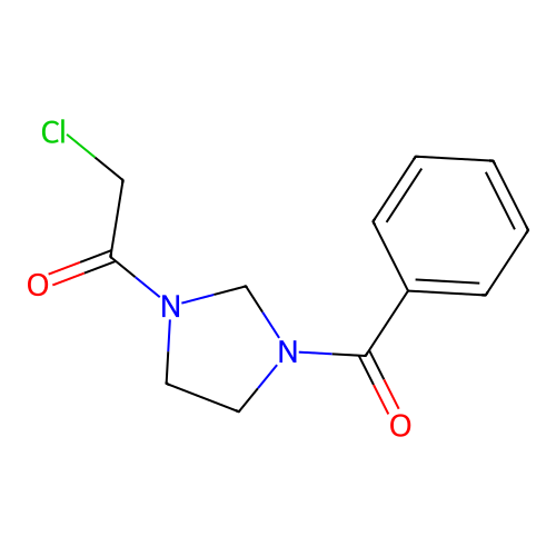 2-Chloro-1-[3-(phenylcarbonyl)imidazolidin-1-yl]ethanone structure