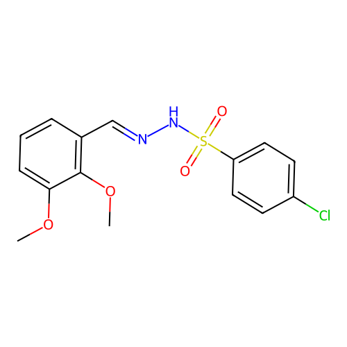 4-chloro-N'-[(E)-(2,3-dimethoxyphenyl)methylidene]benzenesulfonohydrazide structure