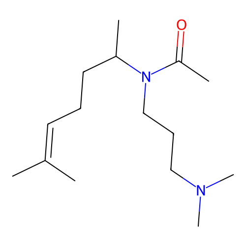 N-(3-(dimethylamino)propyl)-N-(6-methylhept-5-en-2-yl)acetamide structure