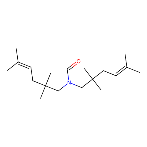 N,N-Bis(2,2,5-trimethylhex-4-EN-1-YL)formamide structure