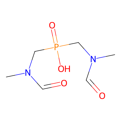 Bis-[(formyl-methyl-amino)-methyl]-phosphinic acid structure