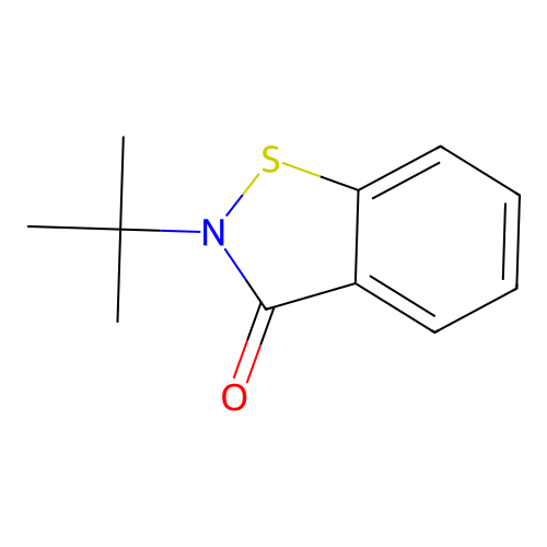 2-Tert-butyl-1,2-benzothiazol-3-one structure