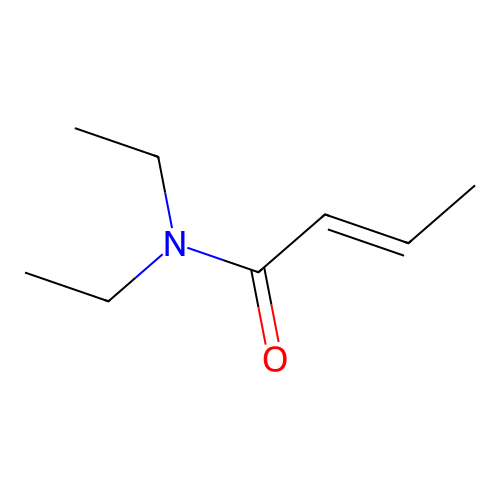 (E)-N,N-diethylbut-2-enamide structure