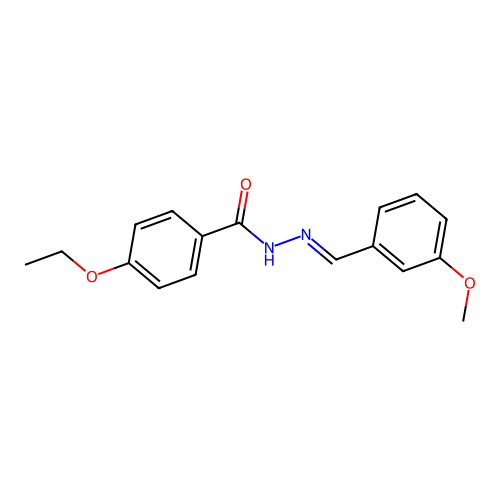 4-ethoxy-N-[(E)-(3-methoxyphenyl)methylideneamino]benzamide structure