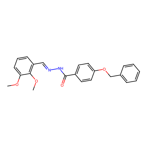 4-(benzyloxy)-N'-[(E)-(2,3-dimethoxyphenyl)methylidene]benzohydrazide structure