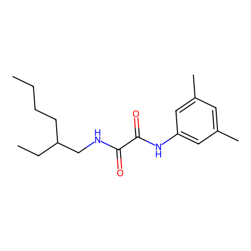N-(3,5-dimethylphenyl)-N'-(2-ethylhexyl)ethanediamide structure