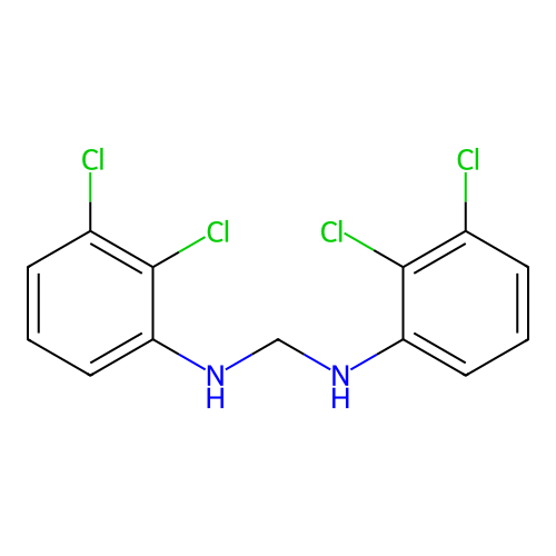 N,N'-bis(2,3-dichlorophenyl)methanediamine structure