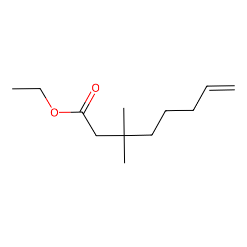 7-Octenoic acid, 3,3-dimethyl-, ethyl ester structure