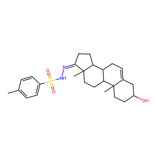n'-(3-hydroxyandrost-5-en-17-ylidene)-4-methylbenzenesulfonohydrazide structure