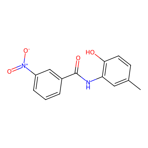 N-(2-hydroxy-5-methylphenyl)-3-nitrobenzamide structure
