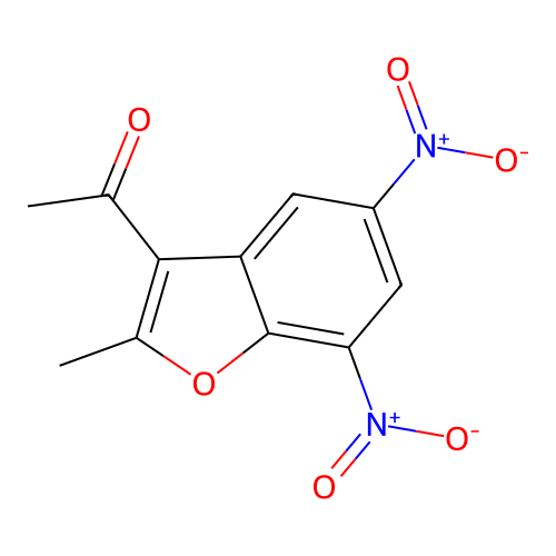 1-(2-Methyl-5,7-dinitro-1-benzofuran-3-yl)ethanone structure