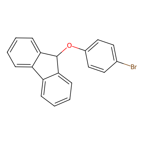 4-bromophenyl 9H-fluoren-9-yl ether structure