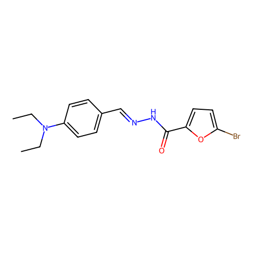 5-bromo-N'-[4-(diethylamino)benzylidene]-2-furohydrazide structure