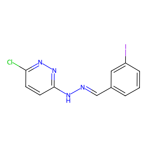 3-Iodobenzaldehyde (6-chloro-3-pyridazinyl)hydrazone structure