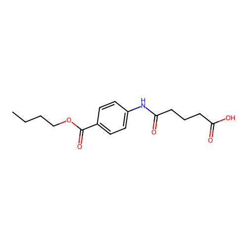 5-[4-(Butoxycarbonyl)anilino]-5-oxopentanoic acid structure