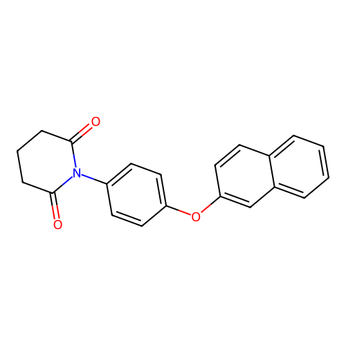 1-[4-(Naphthalen-2-yloxy)phenyl]piperidine-2,6-dione structure