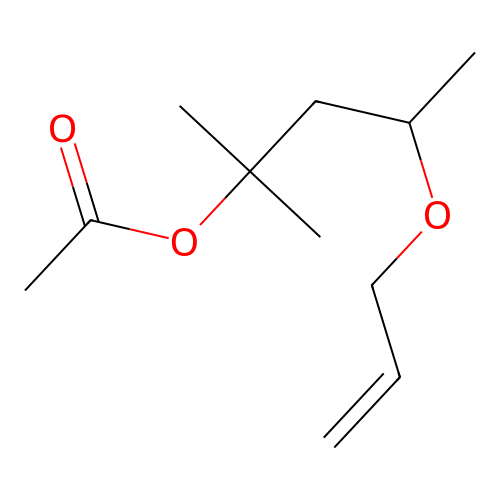 4-(Allyloxy)-2-methylpentan-2-yl acetate structure