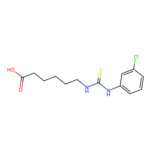 6-{[(3-Chlorophenyl)carbamothioyl]amino}hexanoic acid structure