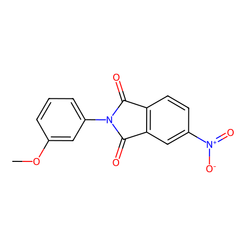 2-(3-methoxyphenyl)-5-nitro-1H-isoindole-1,3(2H)-dione structure