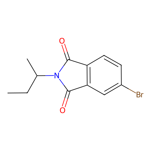 5-Bromo-2-butan-2-ylisoindole-1,3-dione structure
