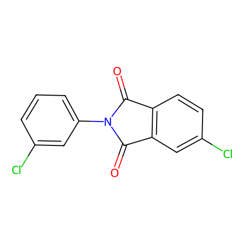 5-chloro-2-(3-chlorophenyl)-1H-isoindole-1,3(2H)-dione structure