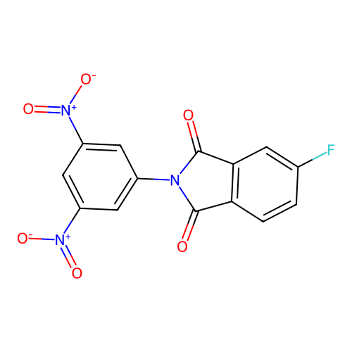 2-(3,5-Dinitrophenyl)-5-fluoroisoindole-1,3-dione structure