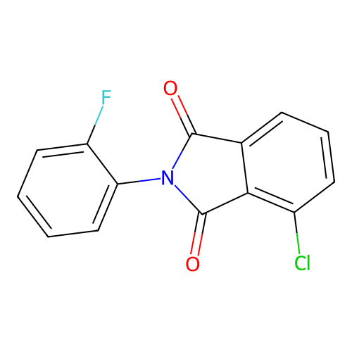 4-chloro-2-(2-fluorophenyl)-1H-isoindole-1,3(2H)-dione structure