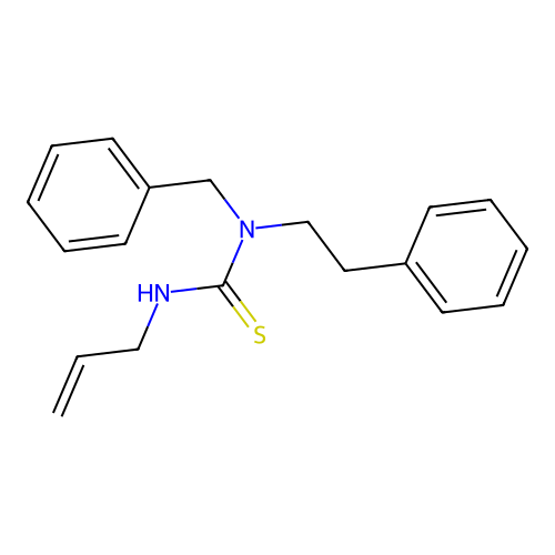 1-Benzyl-1-(2-phenylethyl)-3-prop-2-en-1-ylthiourea structure