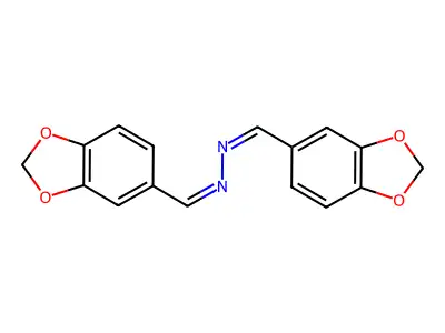 Dipiperonylidenhydrazin structure