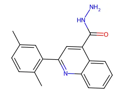 2-(2,5-Dimethylphenyl)quinoline-4-carbohydrazide structure