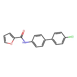 N-[4-(4-chlorophenyl)phenyl]furan-2-carboxamide structure
