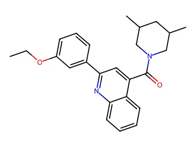 (3,5-Dimethylpiperidin-1-yl)-[2-(3-ethoxyphenyl)quinolin-4-yl]methanone structure