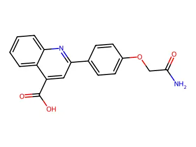 2-[4-(carbamoylmethoxy)phenyl]quinoline-4-carboxylic Acid structure