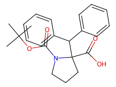 1-Boc-2-(diphenylmethyl)-2-pyrrolidinecarboxylic acid structure