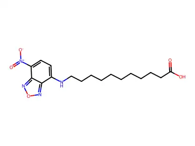 11-(7-Nitrobenzofurazan-4-ylamino)undecanoic acid structure