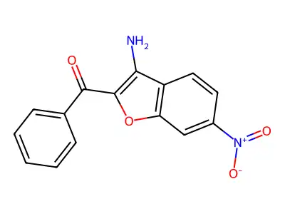 3-Amino-2-benzoyl-6-nitrobenzofuran structure