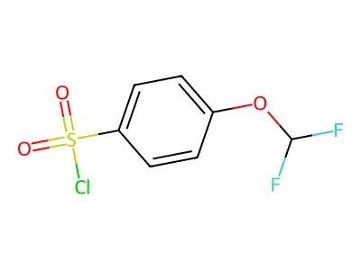 4-(Difluoromethoxy)benzenesulfonyl chloride structure