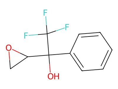 3,4-Epoxy-2-phenyl-1,1,1-trifluoro-2-butanol structure