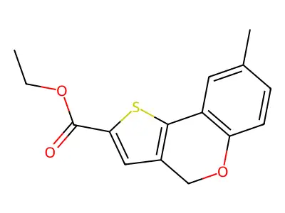 ethyl 8-methyl-4H-thieno[3,2-c]chromene-2-carboxylate structure