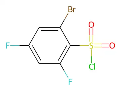 2-Bromo-4,6-difluorobenzenesulfonyl chloride structure