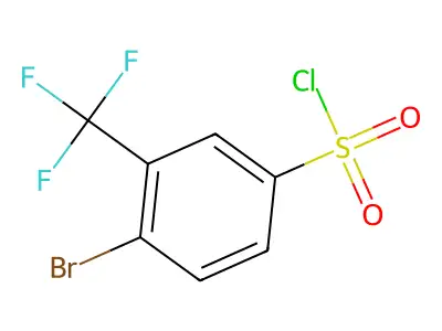 4-Bromo-3-(trifluoromethyl)benzenesulfonyl chloride structure