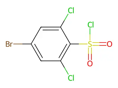 4-Bromo-2,6-dichlorobenzene-1-sulfonyl chloride structure