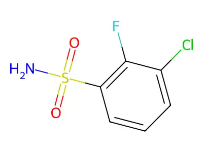 3-Chloro-2-fluorobenzenesulfonamide structure