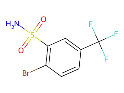 2-Bromo-5-(trifluoromethyl)benzenesulfonamide structure