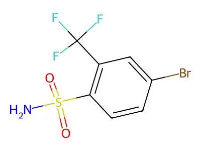 4-Bromo-2-(trifluoromethyl)benzenesulfonamide structure