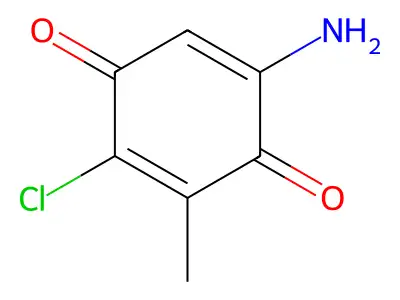 2,5-Cyclohexadiene-1,4-dione, 5-amino-2-chloro-3-methyl- structure
