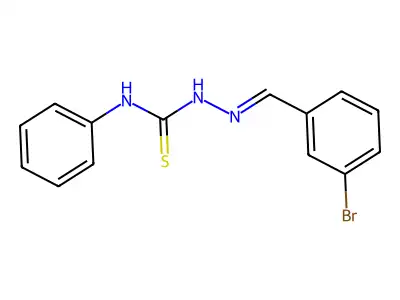 1-[(3-Bromophenyl)methylideneamino]-3-phenylthiourea structure