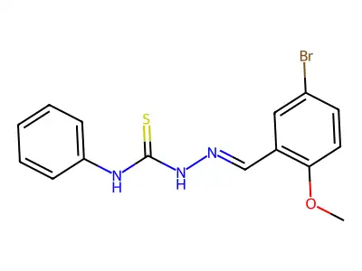 1-[(5-Bromo-2-methoxyphenyl)methylideneamino]-3-phenylthiourea structure