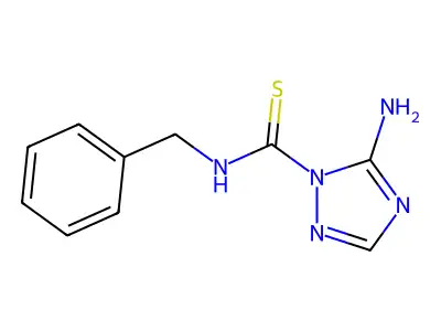 5-amino-N-benzyl-1,2,4-triazole-1-carbothioamide structure